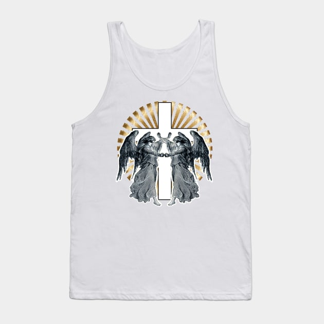 Holy angels of the cross of the Lord Jesus, redeemer of the world Tank Top by Marccelus